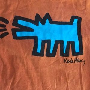 Keith Haring SPRZNY sz 7 barking dog t shirt